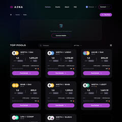 Dashboard DeFi Pool Lending